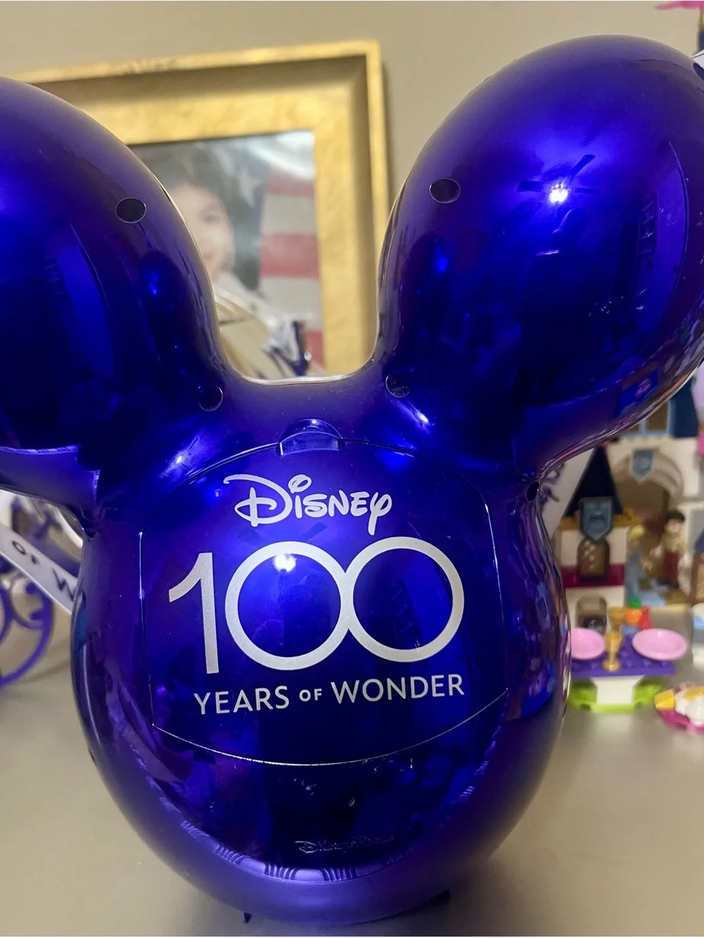 Disney Metallic Royal Blue Mickey Mouse Balloon Figure